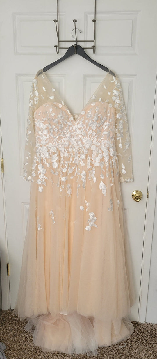 Anomalie Custom Long Sleeve Lace A-Line Wedding Dress