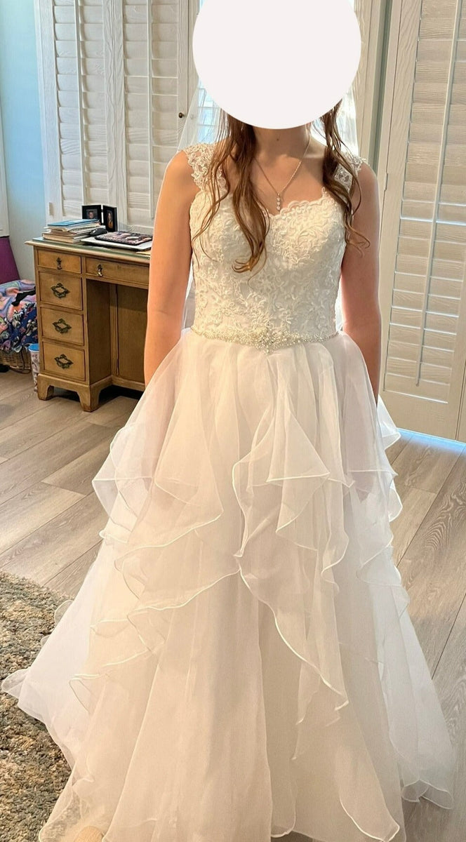 organza wedding dresses david's bridal David's bridal - Strapless Organza Ballgown