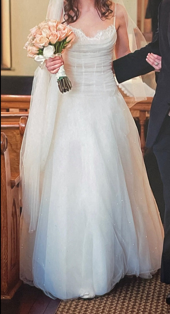 Domo Adami Sleeveless Lace Sweetheart Rouched Bodice 92102