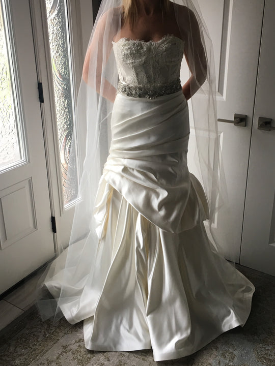 Monique Lhuillier Augustine Lace Corset and Eternity skirt
