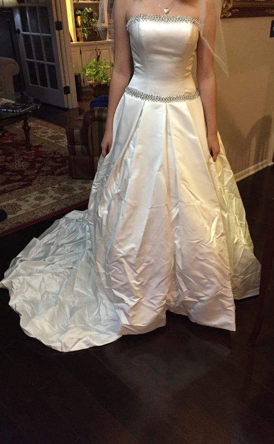 Paula Varsalona Custom Strapless Beaded Ball Gown