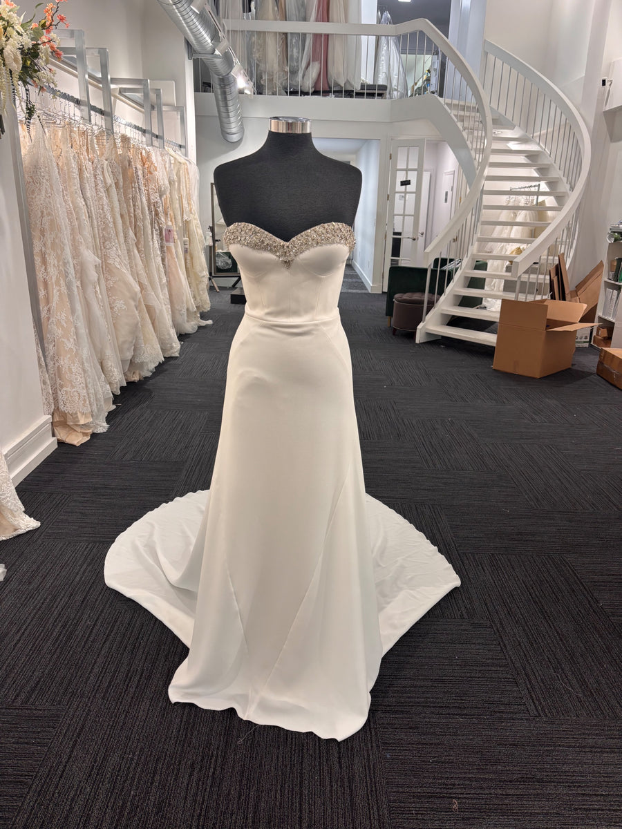 shapewear for strapless wedding dress Pronovias Rising w/ Shapewear – Nearly Newlywed