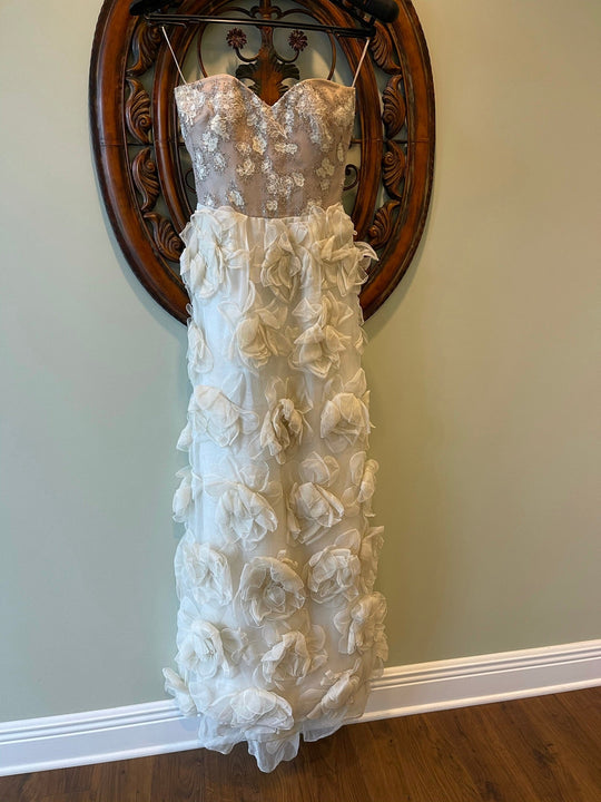 Valentino Demi Couture Floral Strapless Sweetheart A-Line
