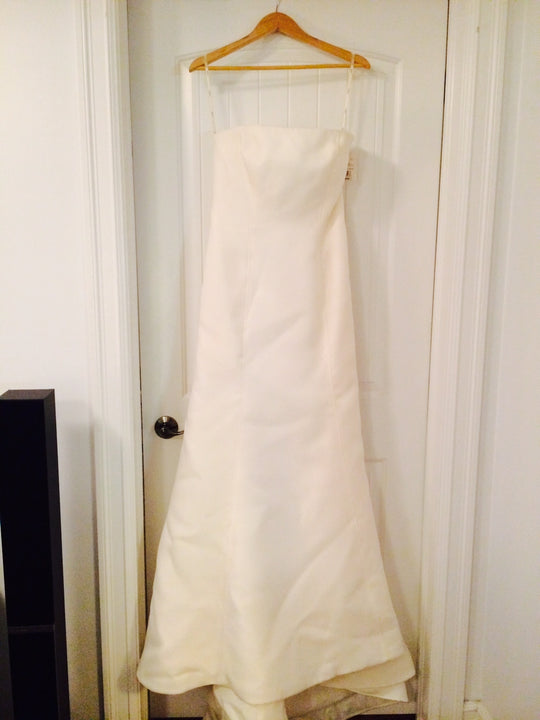 Vera Wang Mermaid Gown with Grosgrain Sash (Style VW351081)