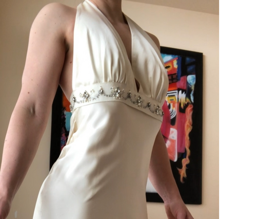 Watters Halter Silk A-Line