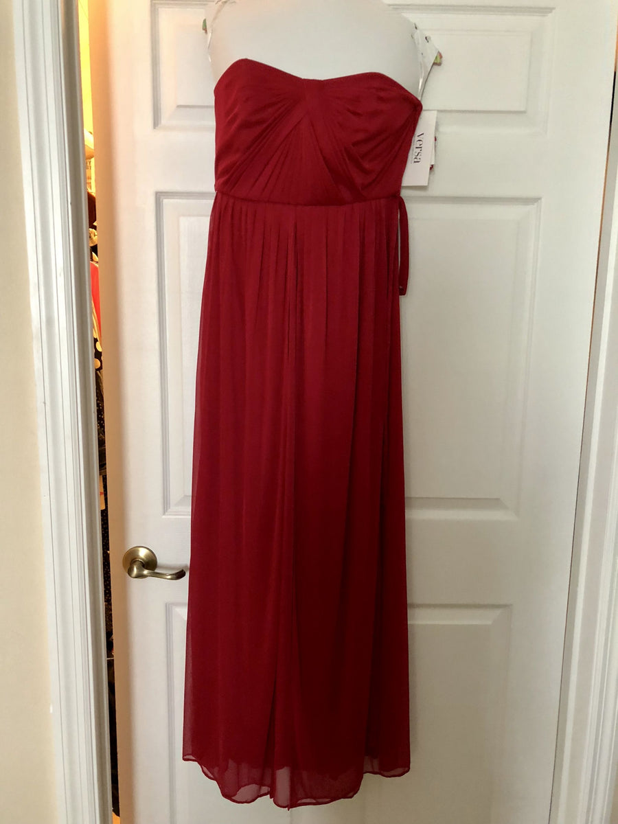 david's bridal versa convertible mesh dress Style-Your-Way 6 Tie Long Mesh Bridesmaid Dress