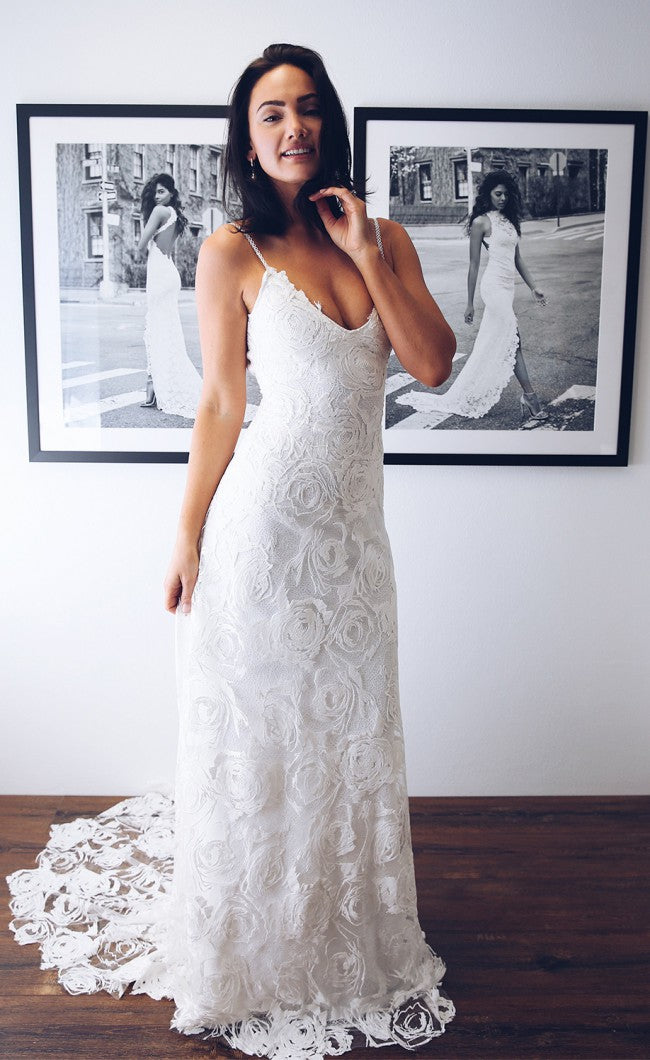 rosa dress grace loves lace Real Bride Courtney in the Rosa Gown Grace Loves Lace US