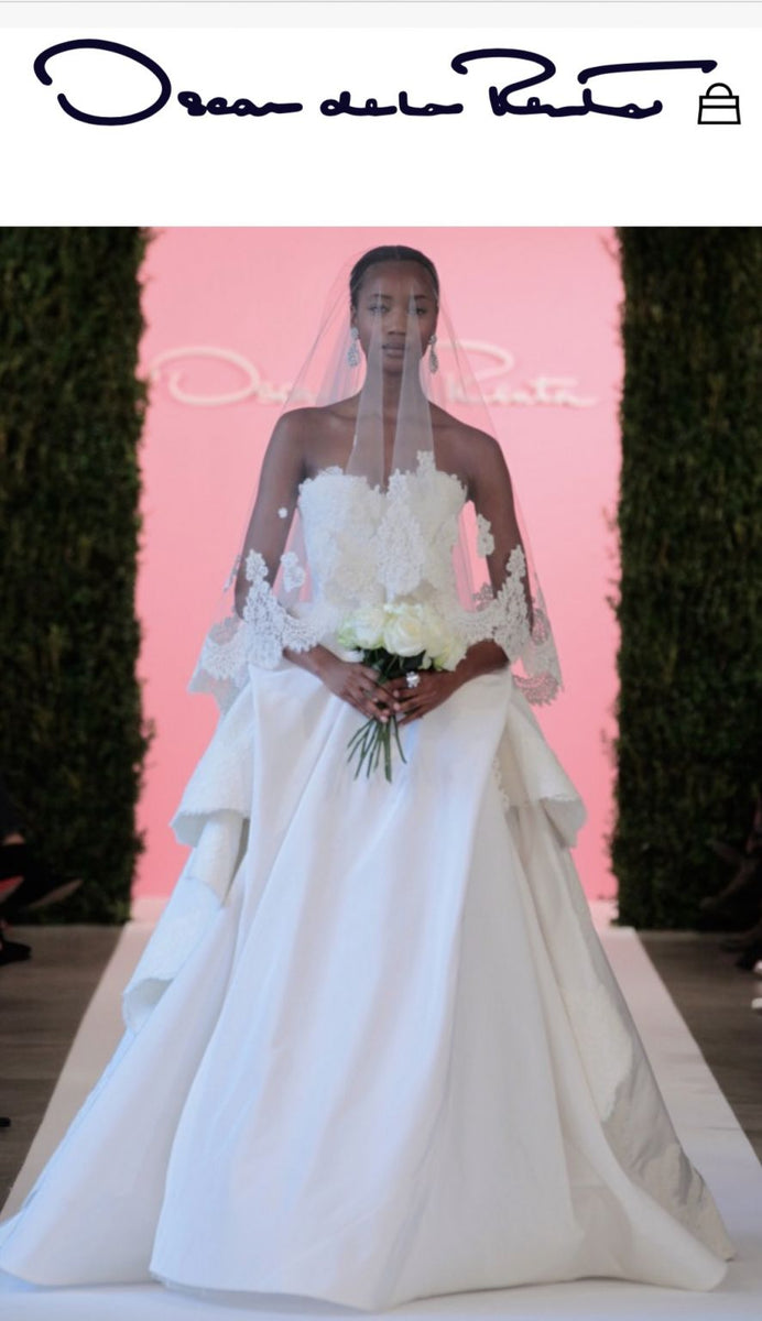 Oscar de la Renta Cassandra wedding dress – Nearly Newlywed, image size:692x1200