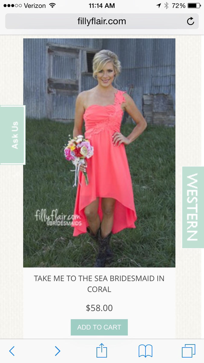 Filly hotsell flair bridesmaid