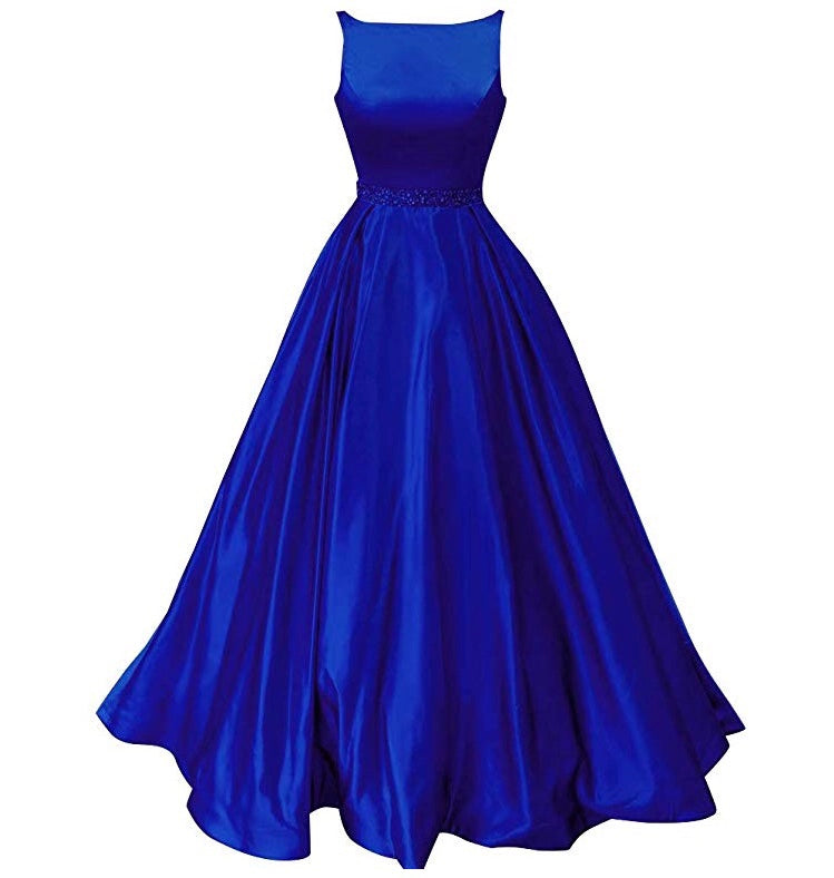Other Royal Blue Satin Dress PreOwnedWeddingDresses