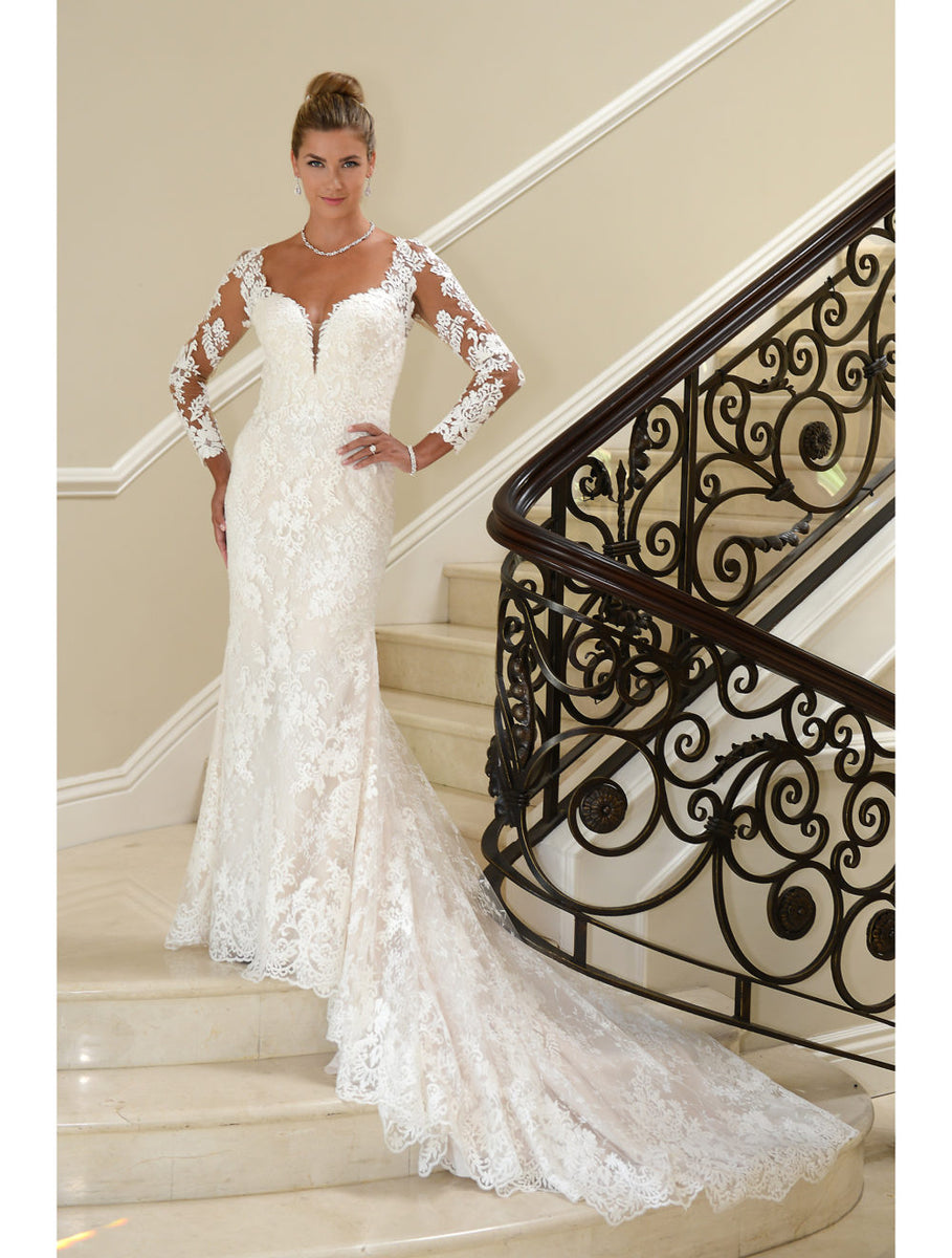 slim fit dress slacks Sample Sale Fit and Flare Goddess Bridal Gown by Claire Pettibone