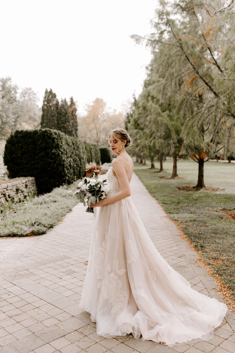 Watters Harmony Dress Willowby by Watters Color Sunset Nearly Newlywed