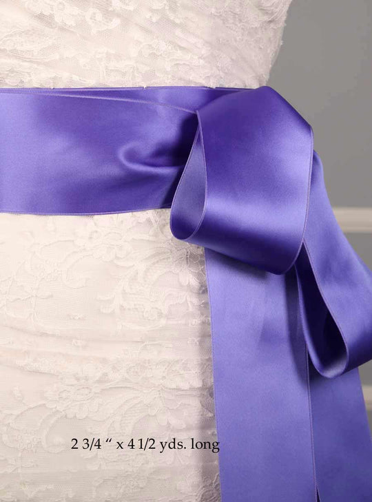 Your Dream Dress Exclusive Periwinkle Sash 2 3/4 in wide by 4 1/2 yds long