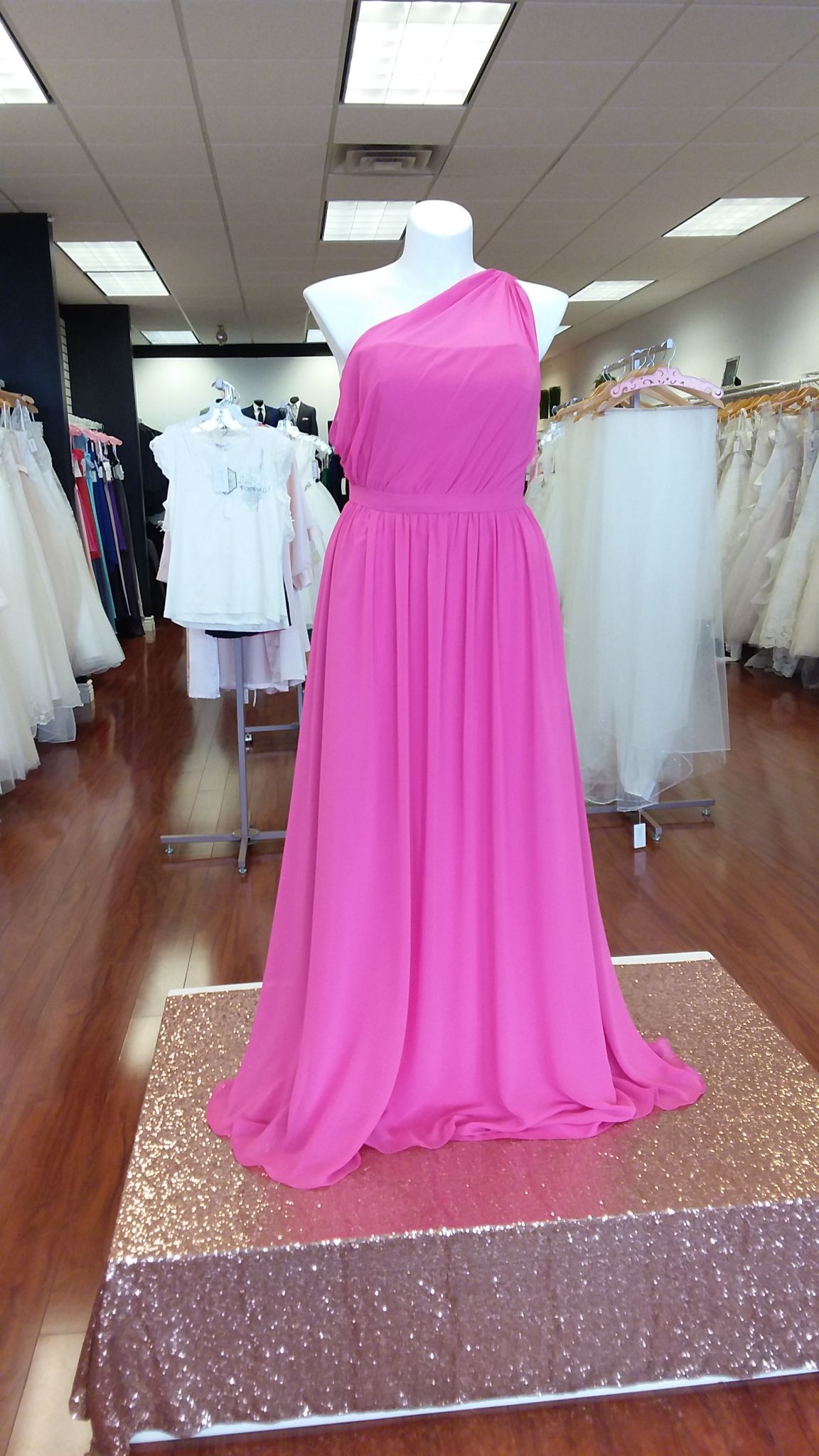 alfred angelo pink bridesmaid dress 7243L SIZE:S (UK 10) Sample Alfred Angelo 7243L crystal bridal belt sash Hanpceirs Women's Halter Summer