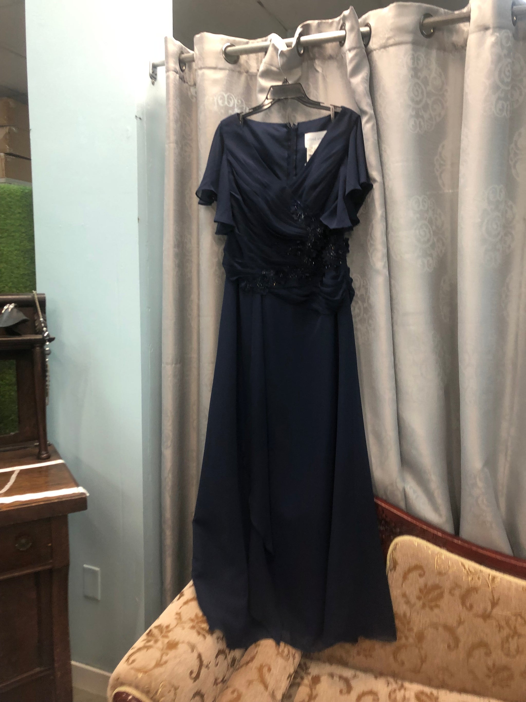 alfred angelo navy blue dress NWT Alfred Angelo Formal Navy Blue Bridesmaid Prom Dress Size 8 Retail $189