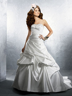 alfred angelo satin wedding dress Alfred Angelo 2245 – Nearly Newlywed
