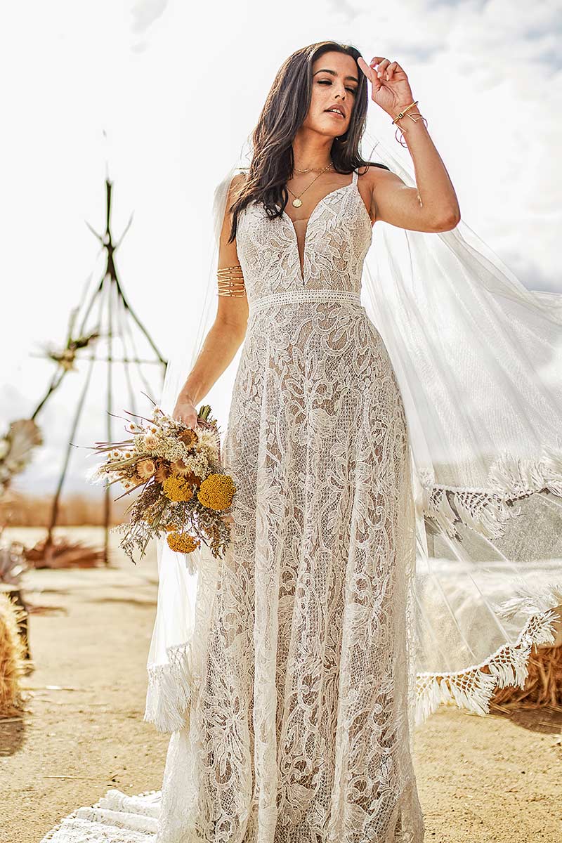 all who wander boho wedding dress All Who Wander Shane