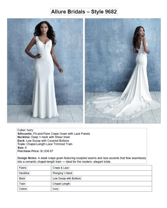 Allure Bridals Allure Bridals 9682