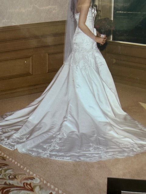 Amalia Carrara Form fitting, hand sewn Swarovski crystals