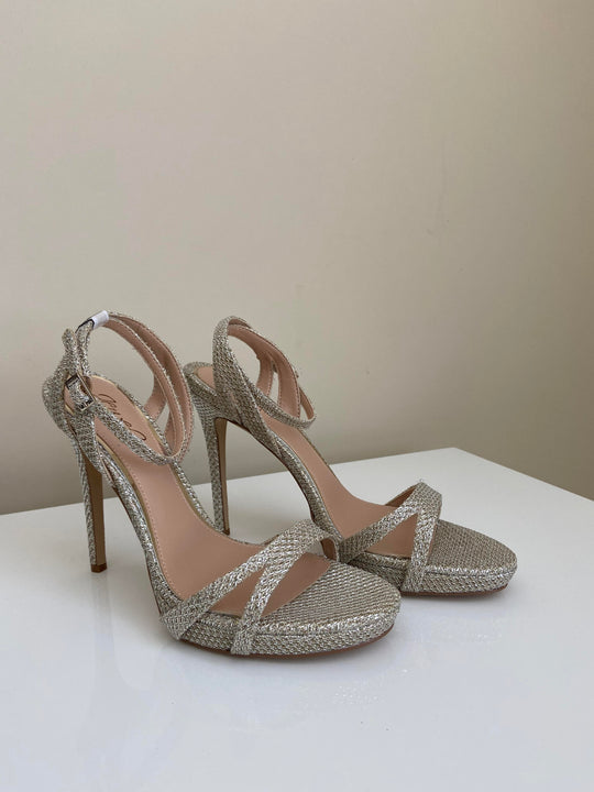 Badgley Mischka Arianna Gold Glitter