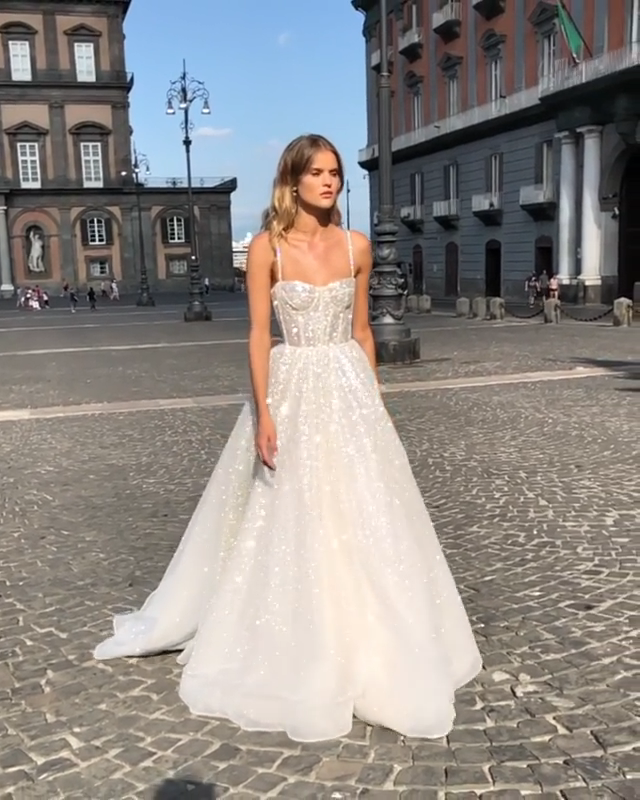 berta a line dress BERTA Elegance. Meet Berta 24-107, a luxurious lace A-line wedding dress thats sure to turn heads on your big day. Made by @Berta Bridal Purchase from @RaffaeleCiucaBridal #bride #2024 #2025