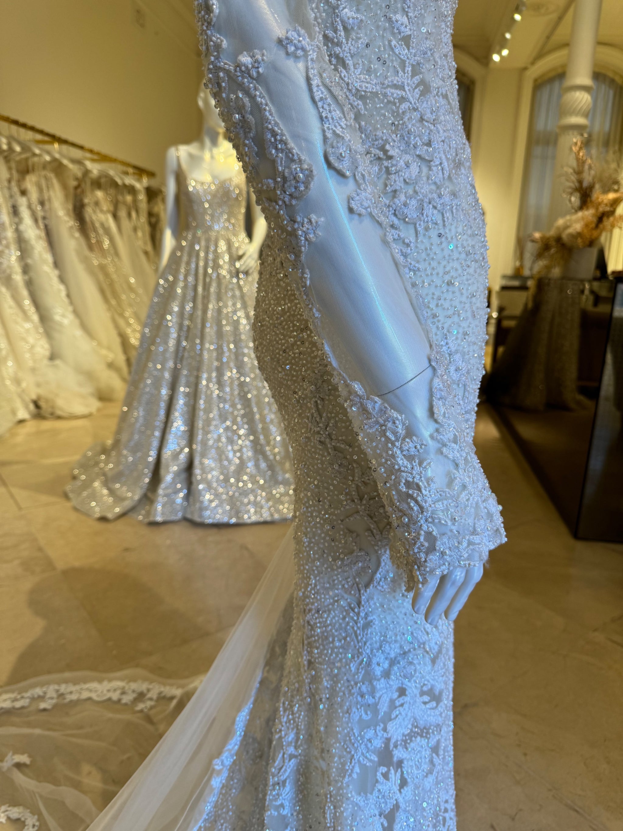 berta long sleeve dress Berta 17-135 – Nearly Newlywed
