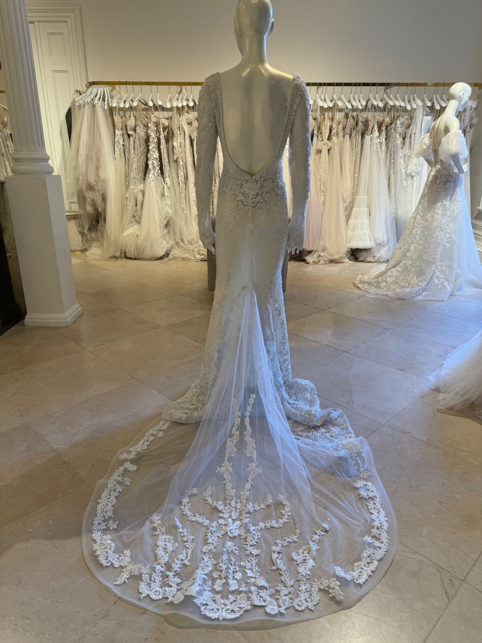 berta mermaid dress 23-P03 by Berta Privee Romantic Mermaid Wedding Gown