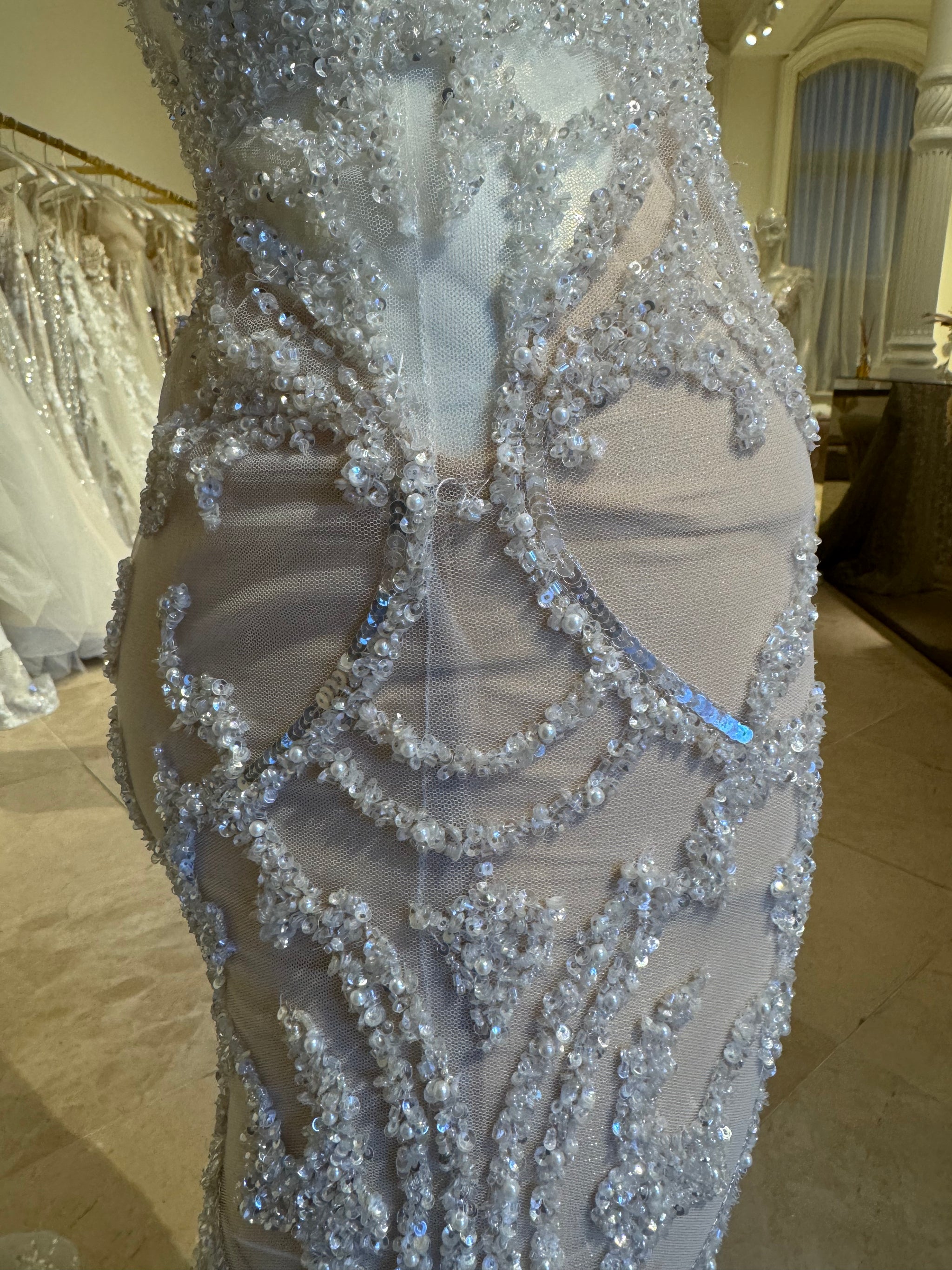 open lace back dress Berta 19-14 – Nearly Newlywed