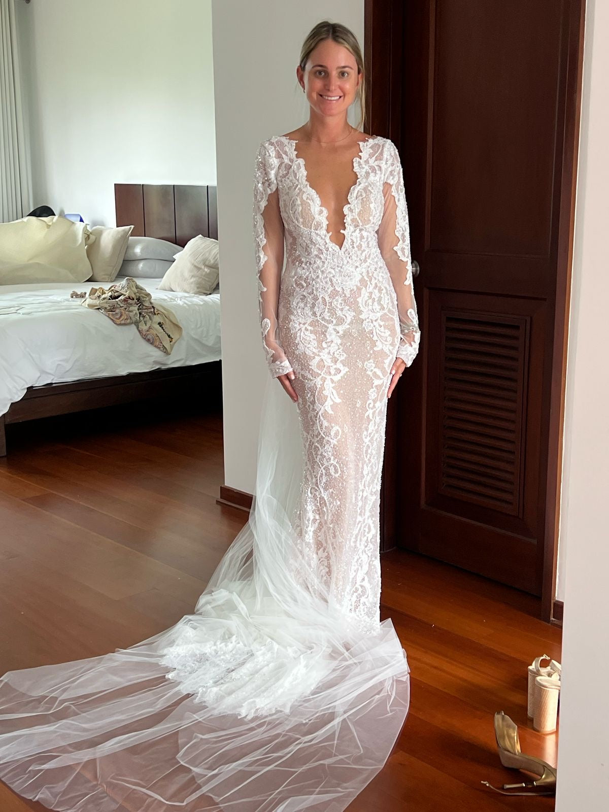 berta long sleeve lace wedding dress Berta Bridal, 24 107 Wedding Dress Save 47%