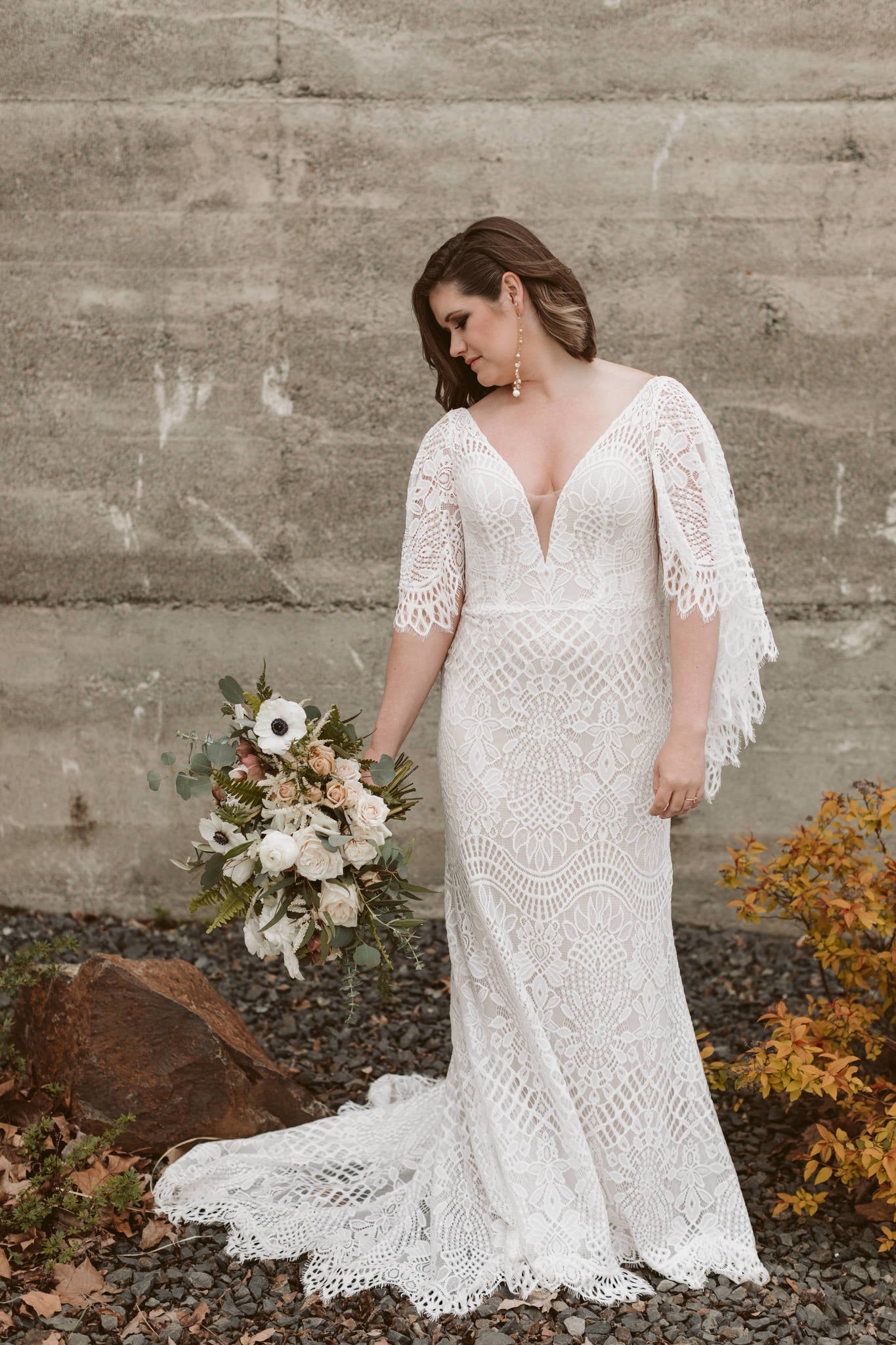 Evening Gowns Bhldn Long Sleeve Wedding Gown BHLDN Vale – Nearly