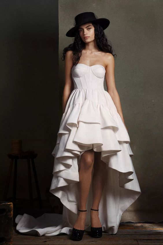 Bhldn Paisley High-Low Gown