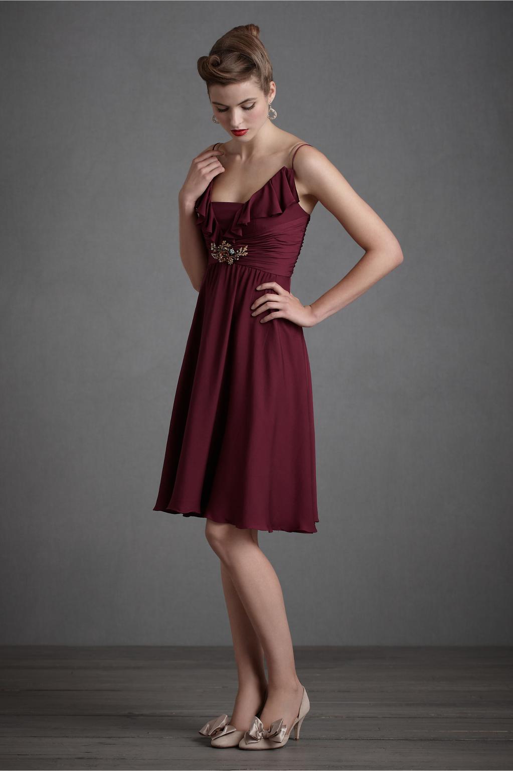 bhldn cocktail dress Bhldn Strapless Basque-waist A-line Midi Dress