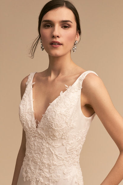 BHLDN Oceana Gown Whispers Echoes – Nearly Newlywed