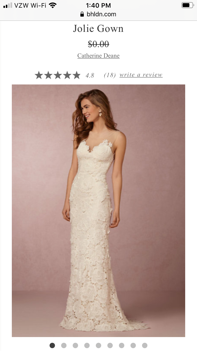 BHLDN Catherine Deane Jolie Gown Nearly Newlywed