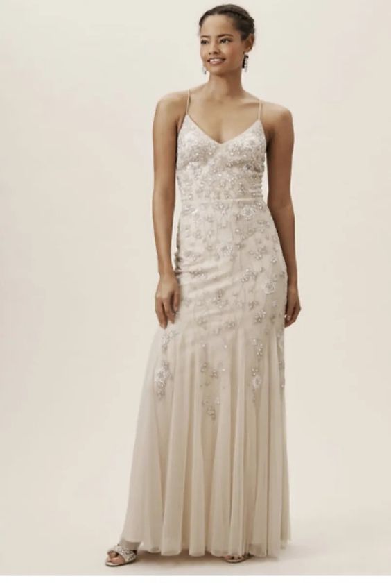 bhldn champagne bridesmaid dresses Coleman – Nearly Newlywed aug-sale-2026 High Low Black and The AW Ashleigh dress Size:UK 7