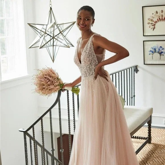 送料無料 いくらから Written BHLDN in /47094883 Back Open Tulle Beaded Stars the ワンピース