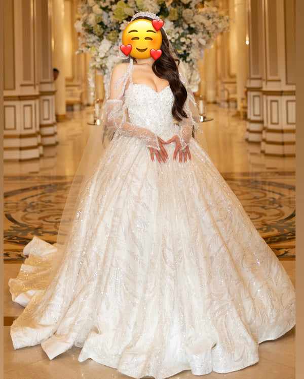 Other Custom Made Sparkling Ball Gown – Nearly Newlywed