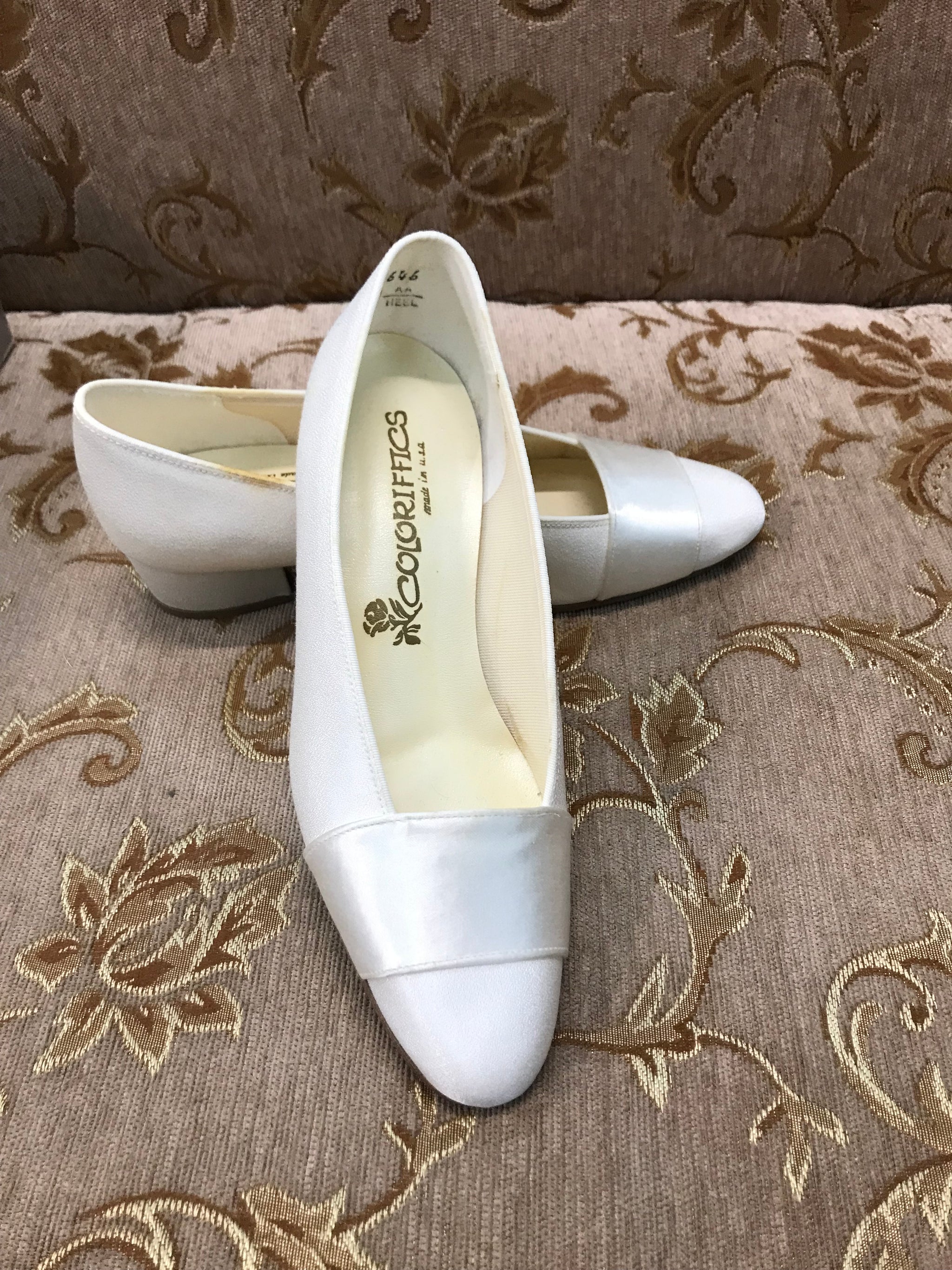 Coloriffics Gloria Boca Crepe and Satin Dye-able Dress Shoe – Nearly  Newlywed