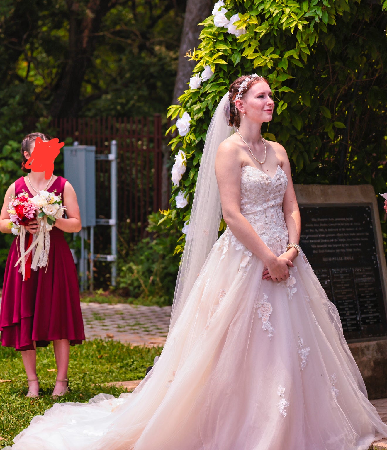 David's Bridal V3902, V825 – Nearly Newlywed