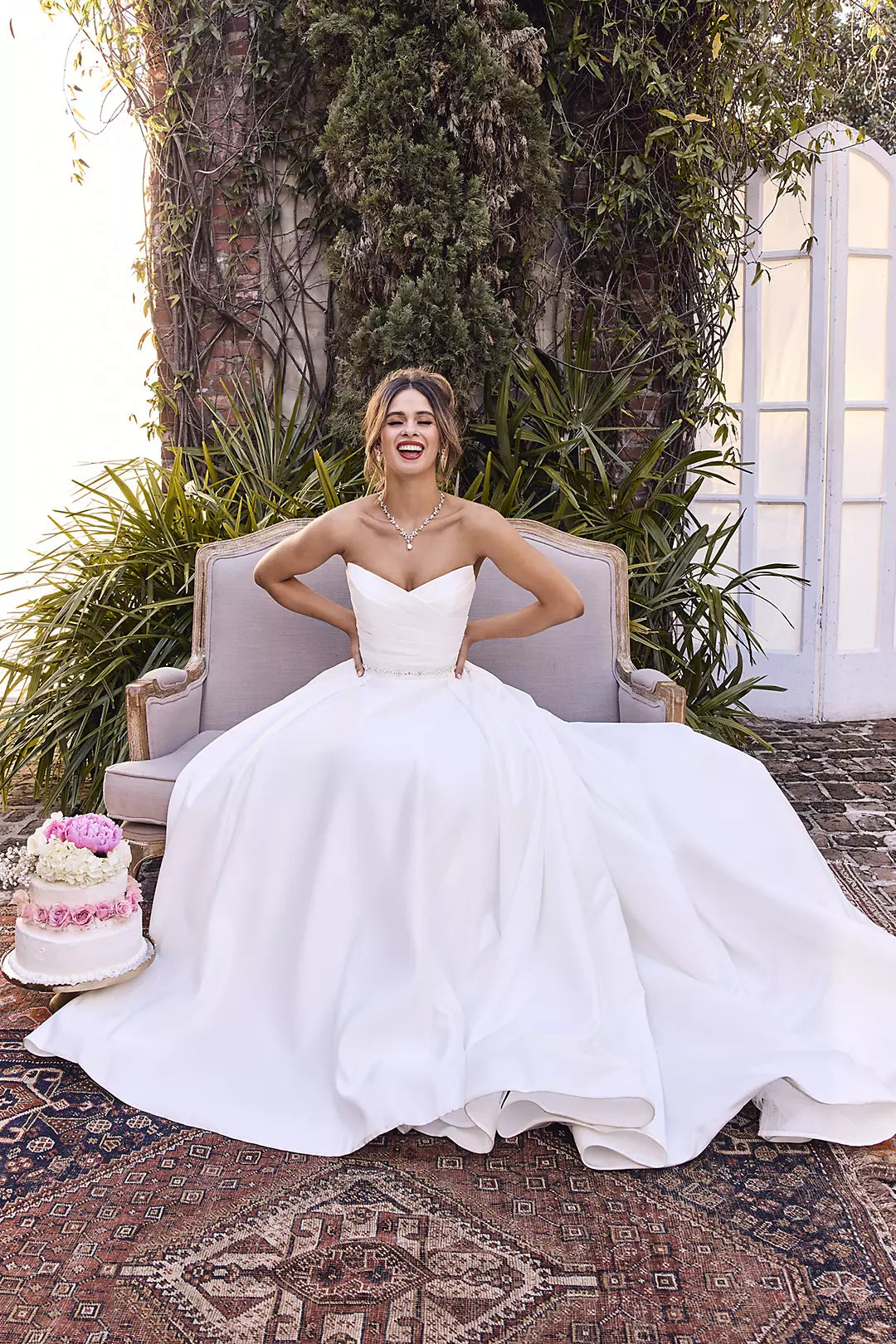 a line slip wedding dress A-Line Silhouette Slip