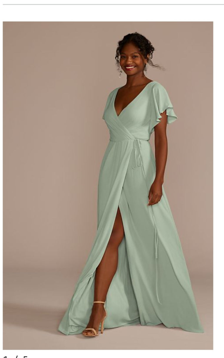 david's bridal convertible bridesmaid dress Dove Trendy Mermaid Spaghetti Straps Ruched Slit Satin Bridesmaid Dresses, Copper