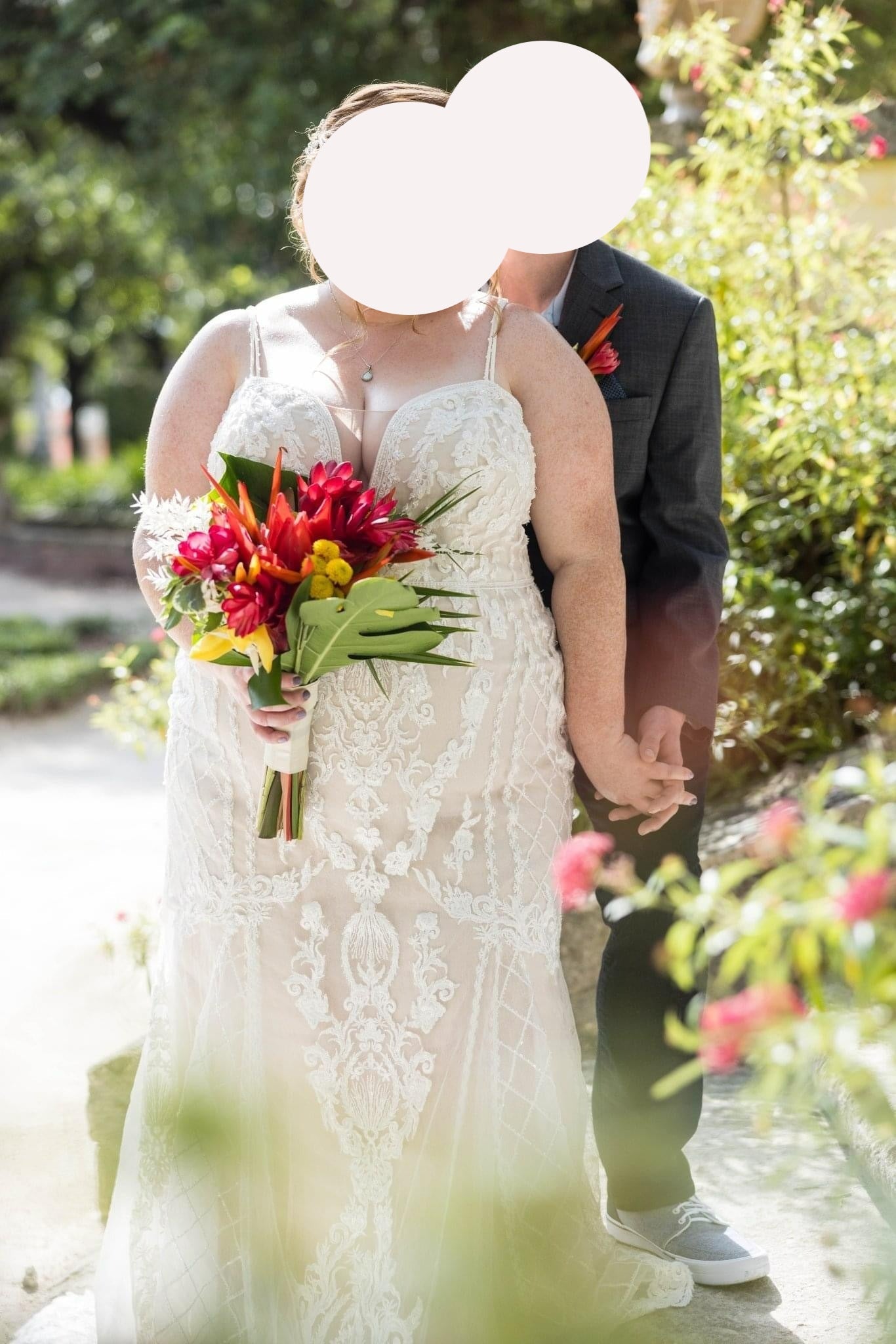 Mermaid David's Bridal Glitter Dress Ball Gown David's