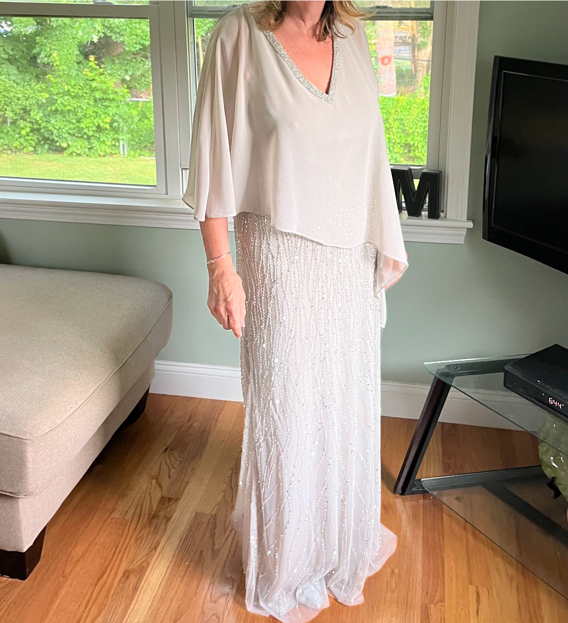 David's Bridal Oleg Cassini Ven#298 Ven Style WGIN1B SILV