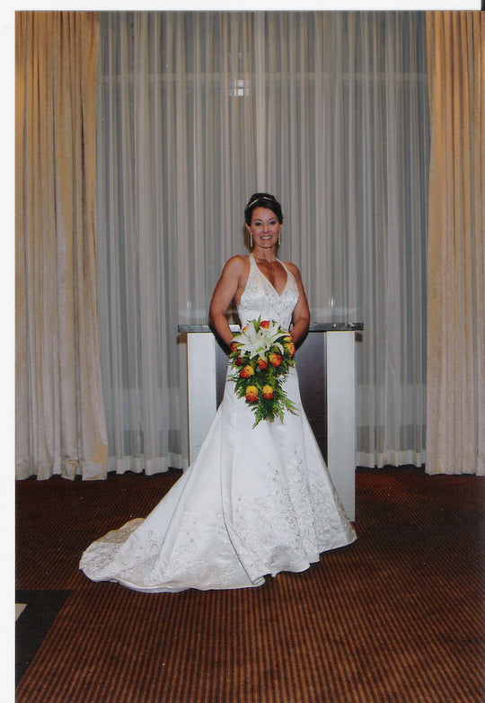 Demetrios Beaded Halter