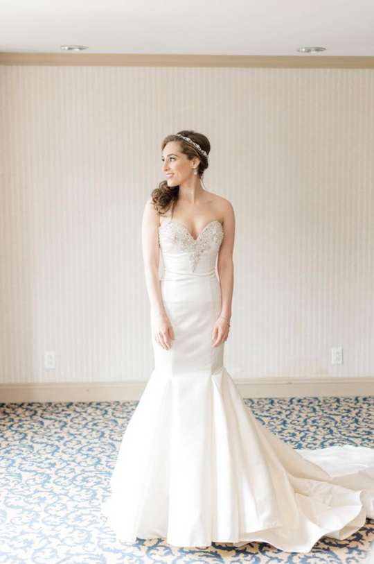 Dennis Basso Ivory Satin Silk