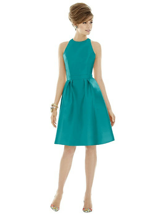 petite short formal wedding guest dresses Moon Dance Strapless Dress in Mediterranean Blue main image 1