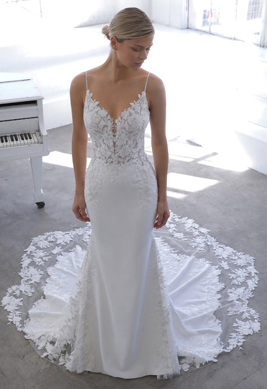 Enzoani Nigella Blue by Enzoani Wedding Dress with Beaded Veil