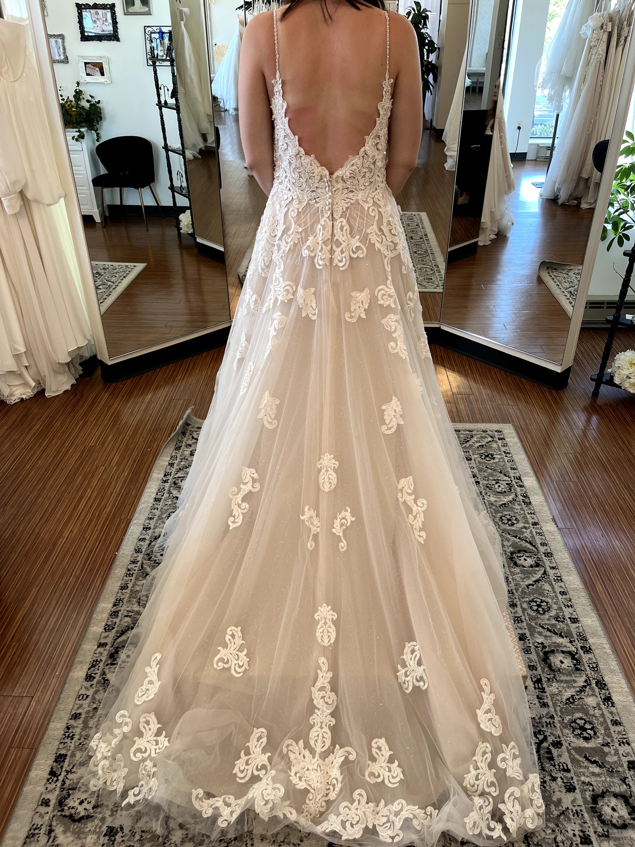 ivory moscato wedding dress Stella York Bridal 7012 Amanda-Lina's