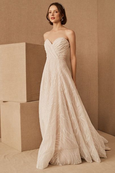 Hayley Paige Mazzy Gown BHLDN Nearly Newlywed