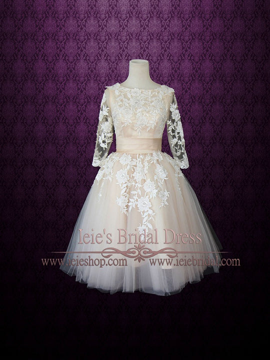 Inspired Gowns Justin Alexander 8465 Inspired Tea Length Dress